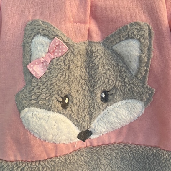 Adorable pink fox Hoody! 2t - Picture 2 of 7